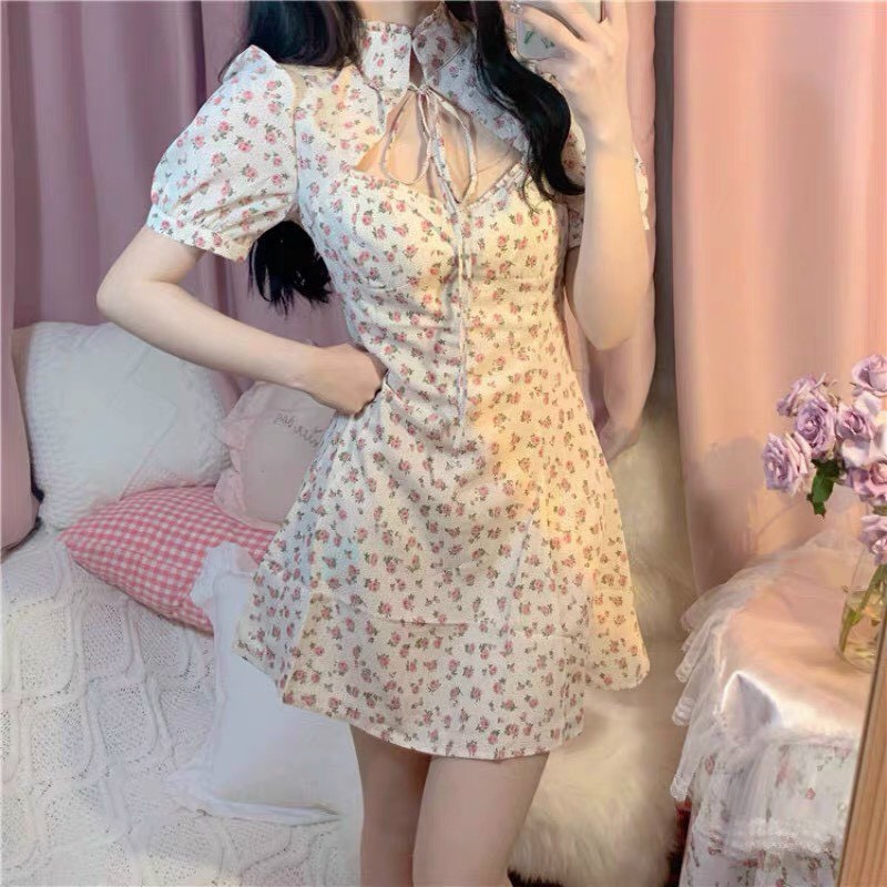 Váy nữ hoa nhí, đầm nữ đẹp chất mát, mịn, hàng đẹp chuẩn bán shop, phong cách nữ tính, trẻ trung cho mùa hè | BigBuy360 - bigbuy360.vn