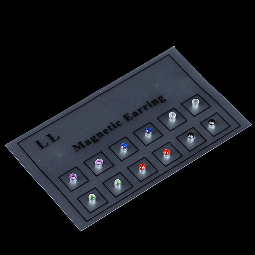 Khuyên Tai Giả Xỏ Sụn Nam Châm Chất Liệu Cotton Lanh