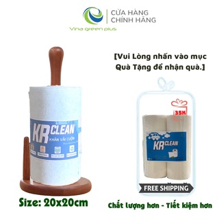 Combo khăn giấy lau đa năng 1 cuộn 200 tờ, lau bếp, lau tay, lau bát đũa màu trắng + 1 túi 2 cuộn khăn giấy ăn usa