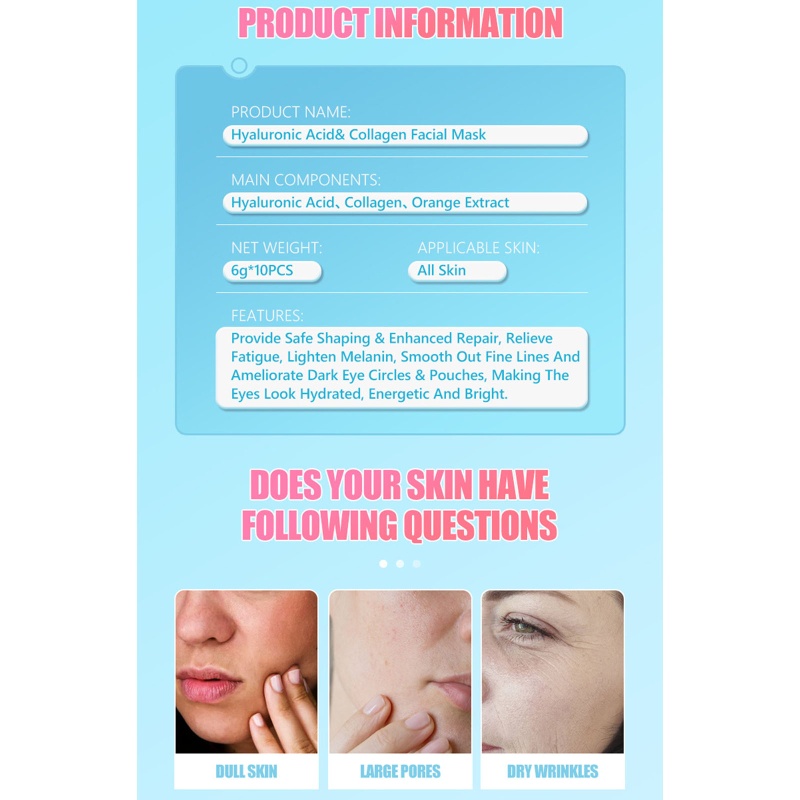 Mặt Nạ Collagen Dưỡng Ẩm Làm Sáng Da Mặt YOUYO