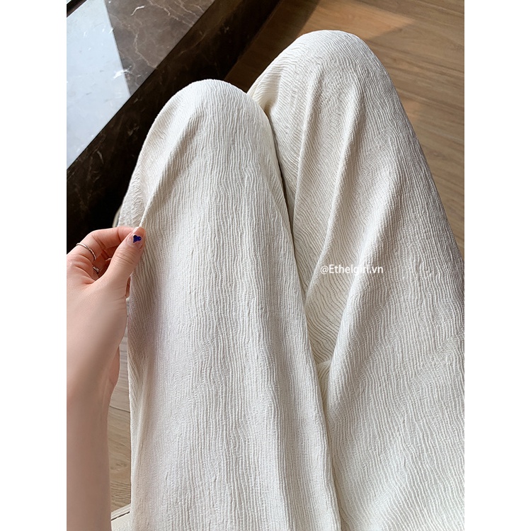 Quần ống rộng Lưng Cao Thời Trang Hàn Quốc Cho Nữ