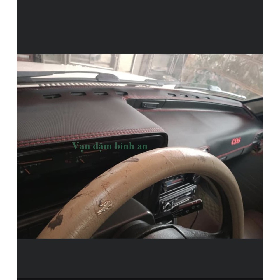 Thảm Tablo Da Vân Carbon nhung Xe Kia CD5 Cao Cấp Hàng Loại 1 Dày 3 lớp Chống trơn Trượt