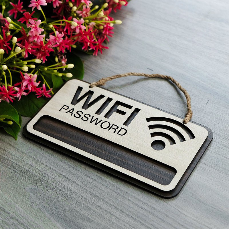 bảng wifi, bảng ghi pass wifi, bảng treo wifi