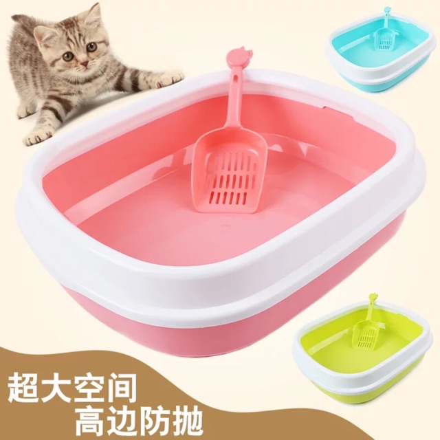 Chậu cát vệ sinh cho mèo kèm xẻng