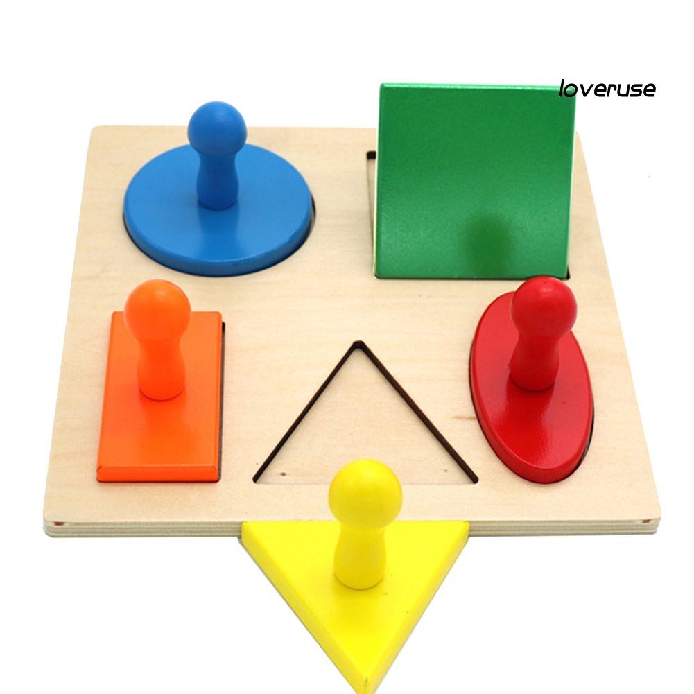 Bộ Đồ Chơi Lắp Ráp Hình Học Bằng Gỗ Cho Bé