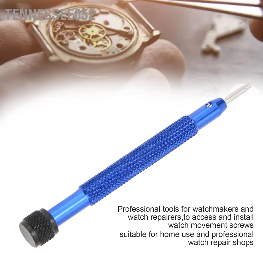 Tennessee052 Tua vít đồng hồ 6 ngạnh Công cụ di chuyển cầm tay chống gỉ cho các cửa hàng sửa chữa tại nhà