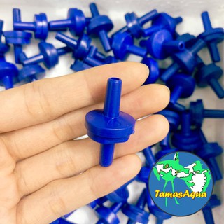 Van nối dây oxi 1 chiều dành cho bể cá, hồ cá tép thủy sinh - van xanh