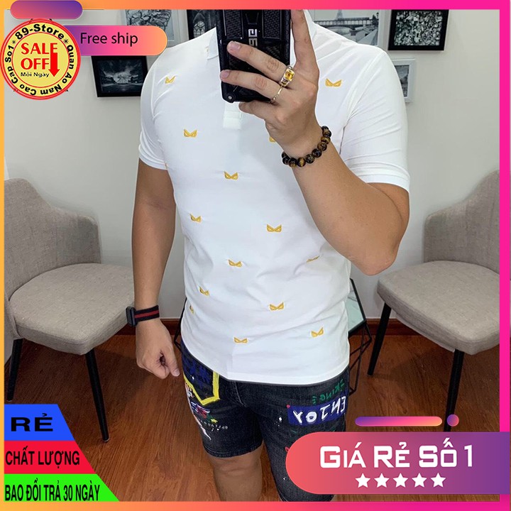 Áo Thun Nam Tay Ngắn Có Cổ Cao Cấp Thích Hợp Moi Lứa Tuổi Cam Kết Về Chất Lượng 🌟GIÁ RẺ NHẤT🌟