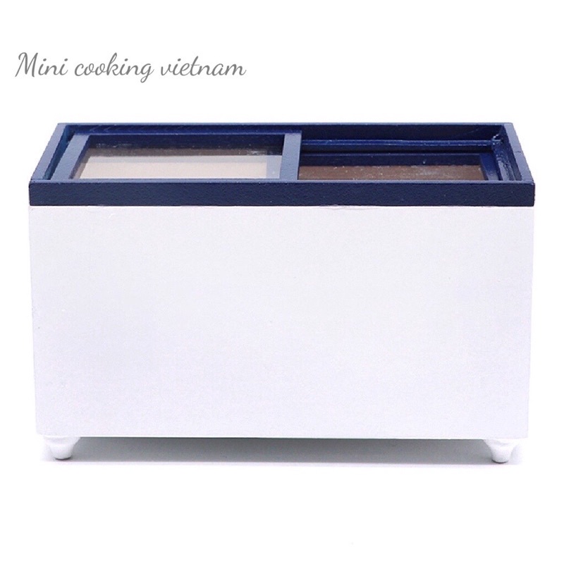 Mô hình tủ lạnh ngang cho nhà búp bê / Mini cooking vietnam