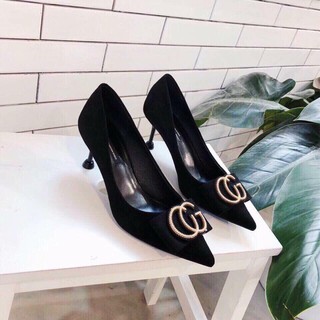 GIÀY CAO GÓT GUCCI KHÓA ĐỒNG CAO CẤP