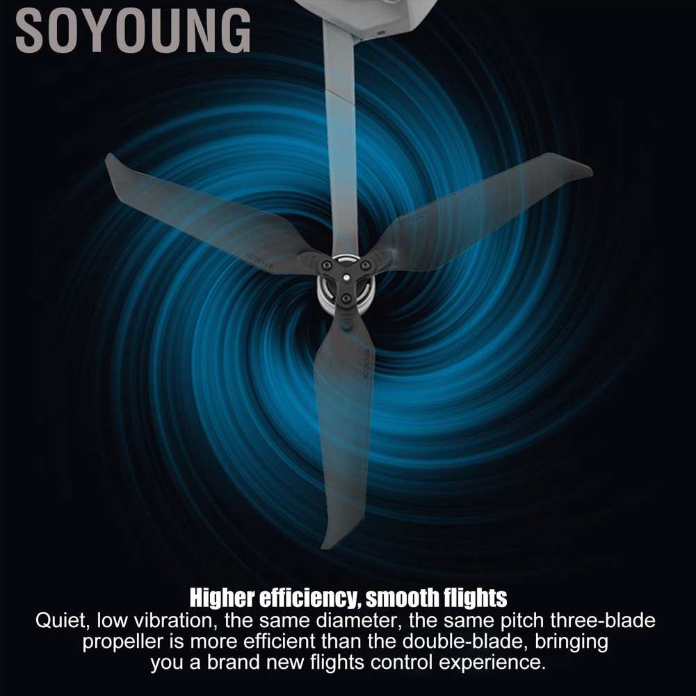 Set 2 cặp cánh quạt 3 lưỡi 8743F cho DJI Mavic Pro