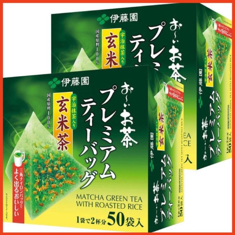 Trà Xanh Matcha Gạo Lứt ITOEN Nội Địa Nhật Bản Hộp Lớn 50 gói