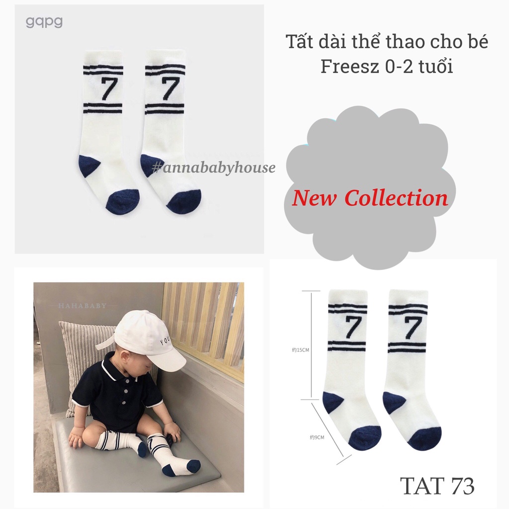 TAT 73 : Tất dài thể thao cho bé 0-2 tuổi