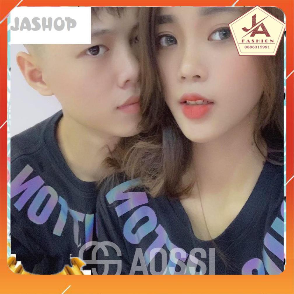 Áo Thun Tay Lỡ Unisex Phản Quang Nam Nữ From Rộng AOSSI - Áo Thun Phản Quang 7 Màu Louis - Chất Liệu Cotton Dày Mịn