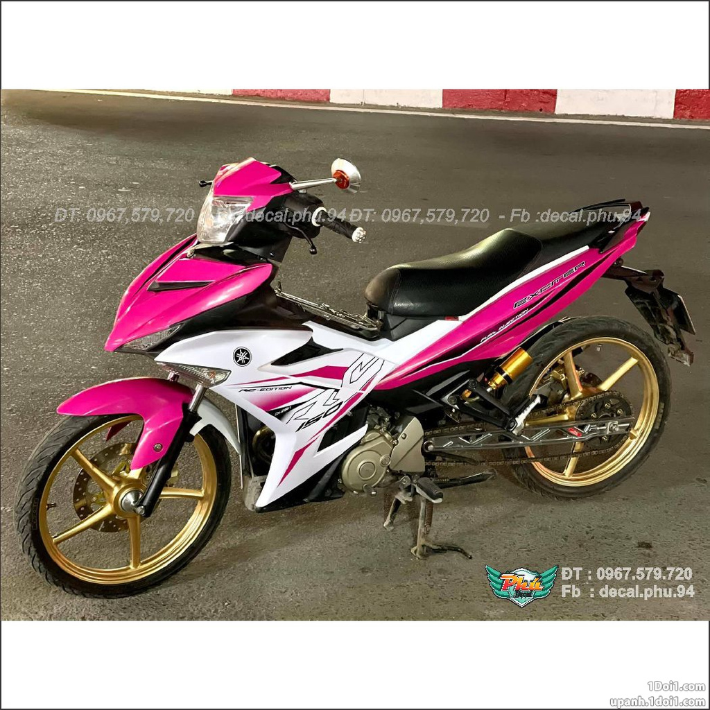 Tem Rời Exciter 150 Rc Trắng hồng (J)