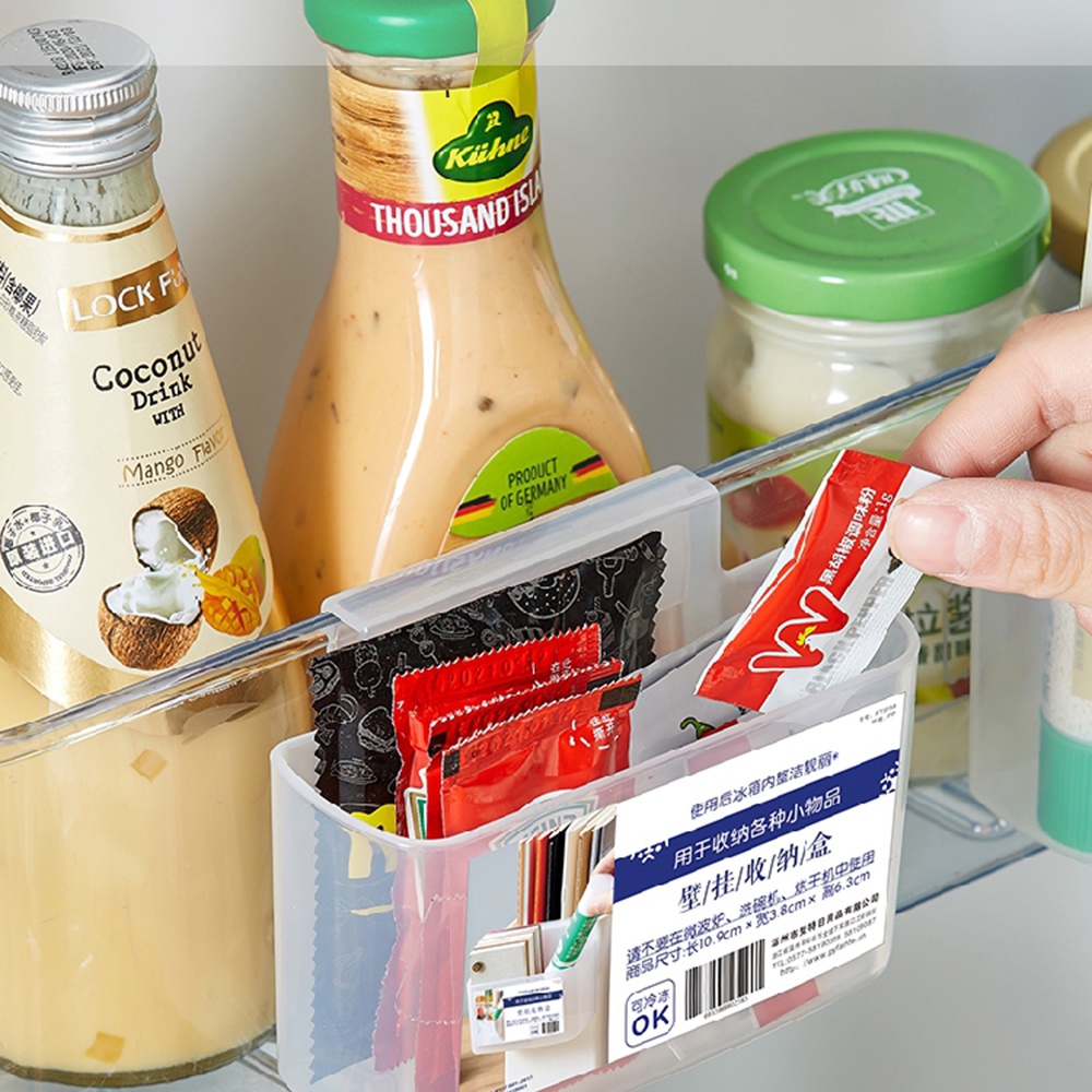 Giá Đỡ Đồ Dùng Gắn Tường/ Tủ Lạnh Bằng Nhựa Đa Năng Tiện Dụng Cho Nhà Bếp