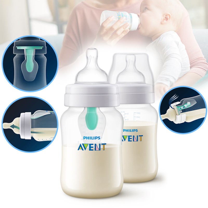 Set 2 bình Philips Avent Anti Colic 260ml