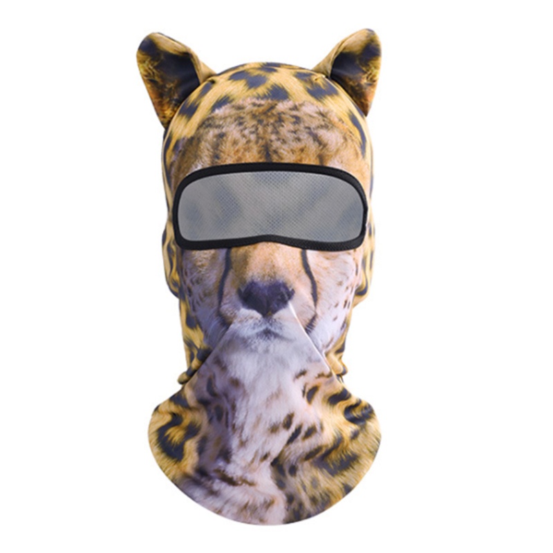 Mũ Balaclava Che Phủ Cổ Toàn Diện In Họa Tiết Động Vật 3D Cho Các Hoạt Động Thể Thao Thu Đông