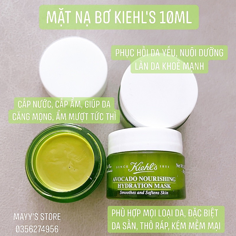 Mặt Nạ Quả Bơ Cấp Nước KIEHL'S Avocado Nourishing Hydration
