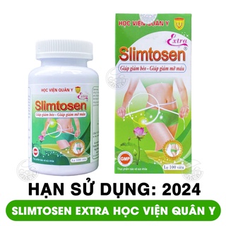 Viên uống giảm cân slimtosen extra Học Viện Quân Y 100 viên giảm mỡ máu, giảm cân an toàn Học Viện Quân Y Việt Nam