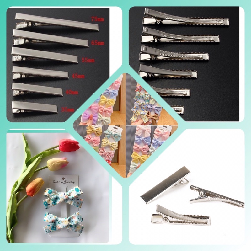 Phôi kẹp tóc cá sấu làm handmade Full size