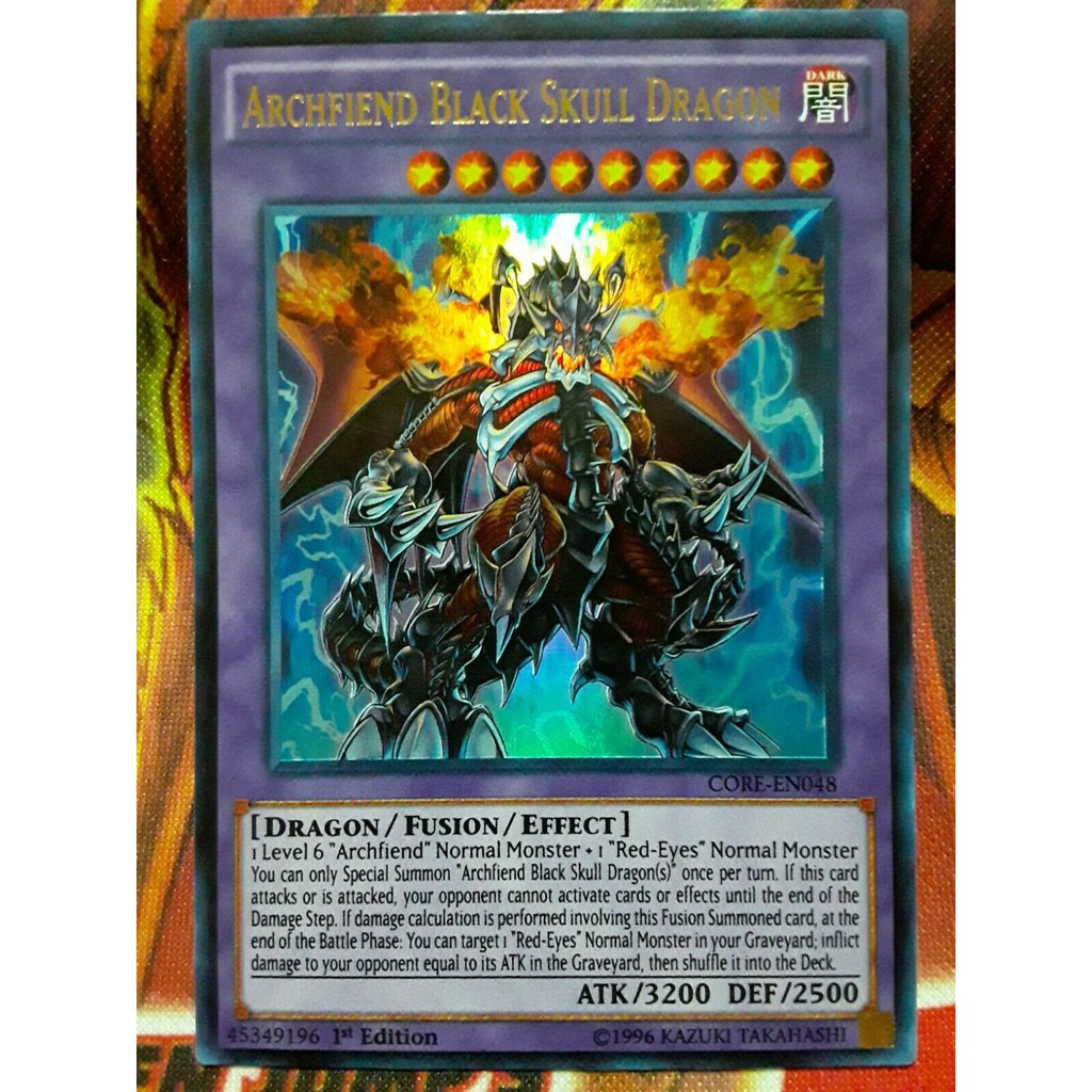 Bài Yugioh - Archfiend Black Skull Dragon