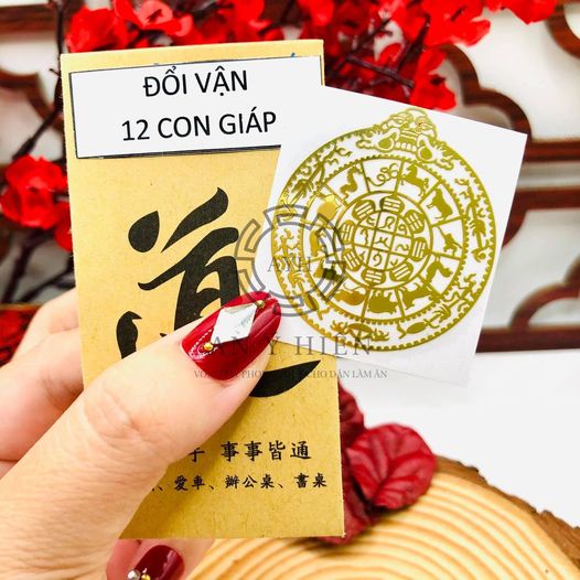 Lá dán Đổi vận 12 con giáp