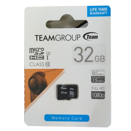 Thẻ nhớ 32GB Team Micro SD Class10 chính hãng phân phối