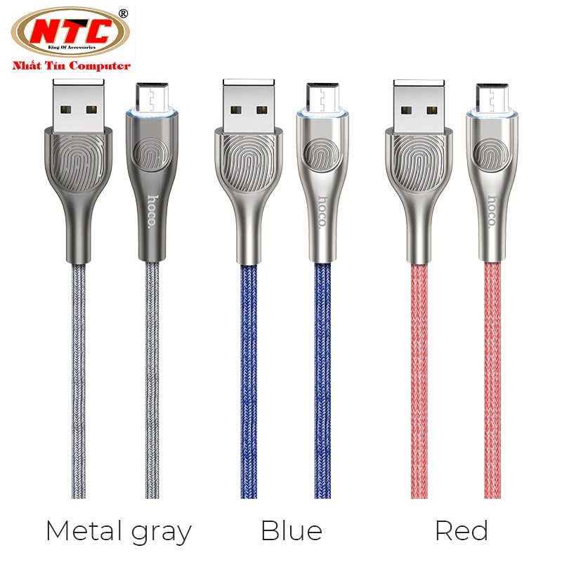Cáp sạc nhanh và truyền dữ liệu cổng microUSB Hoco U59 Enlightenment hỗ trợ QC3.0 (max 3A, dài 1.2M) - Hãng phân phối