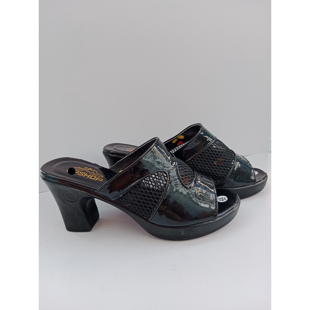 Dép nữ cao gót ĐẸP mẫu lưới gót vuông 7 phân chắc chắn, Thời Trang hè KH-07