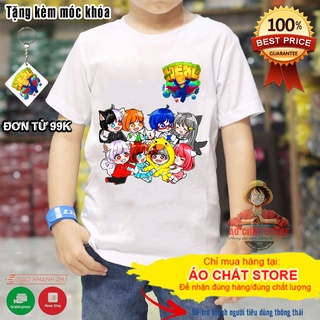 (VIDEO + ẢNH THẬT) BST Áo Hero Team Mini World Đẹp | Áo Thun Mini World Toàn Thành Viên Hero Team Among Us Trẻ Em MC6