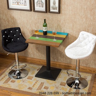 Ghế ngồi make up chỉnh cao 30-50cm | Ghế quầy bar | Ghế make up cao cấp