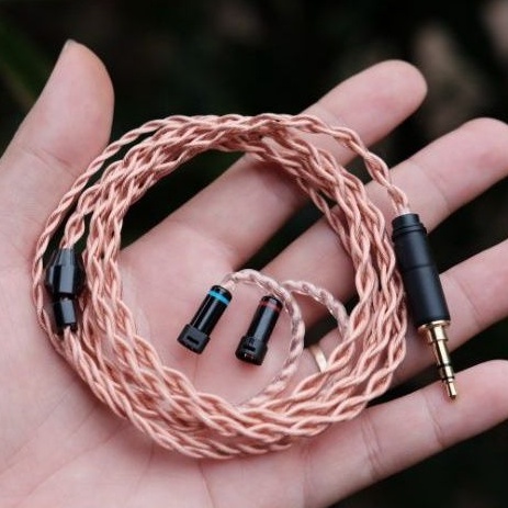 Cáp nâng cấp đồng 7N OCC litz cho tai nghe IEM 2pin, MMCX, IE80s, IE40pro, IE400
