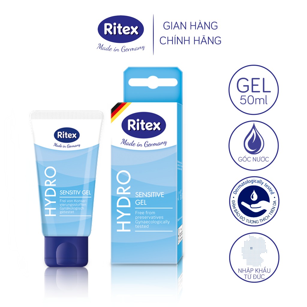 Gel bôi trơn Ritex Hydro gốc nước - Tuýp 50ml