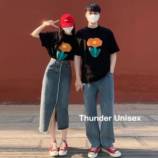 Áo thun tay lỡ form rộng unisex áo đôi siêu hot thunderunisex size sm cho nam nữ ulzzang phong cách hàn quốc