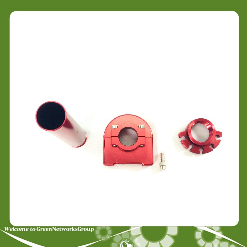 Cùm Ga Tăng Tốc Nhôm CNC Nguyên Khối Cho Mọi Loai Xe Máy Màu Đỏ Greennetworks