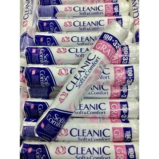 Bông tẩy trang Cleanic Soft & Comfort 100% Cotton Pads - Pháp