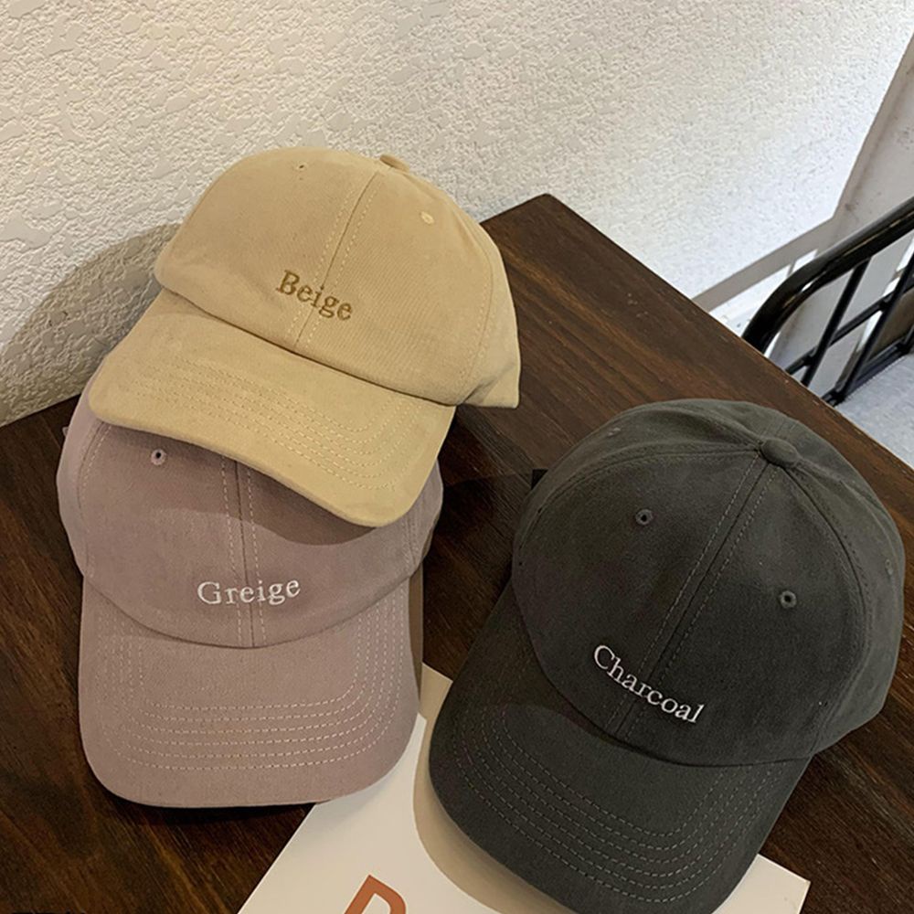 MKEB Mũ lưỡi trai thêu chữ phong cách Hàn Quốc thời trang cho nam nữ