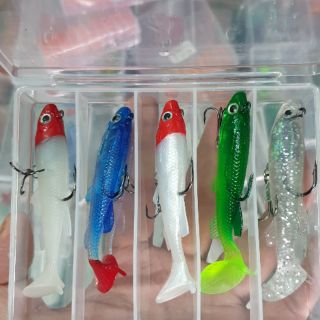 Combo Hộp 5 con mồi mềm chuyến lure siêu nhạy