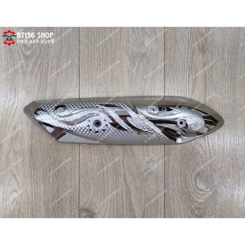 Bộ ốp bảo vệ xe vision 2021, mạ xi crom trắng (Có bán rời)