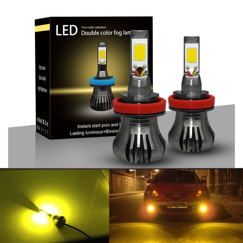 Set 2 Bóng Đèn Pha Chống Sương Mù 12V 40W 4800LM Cho Xe Hơi