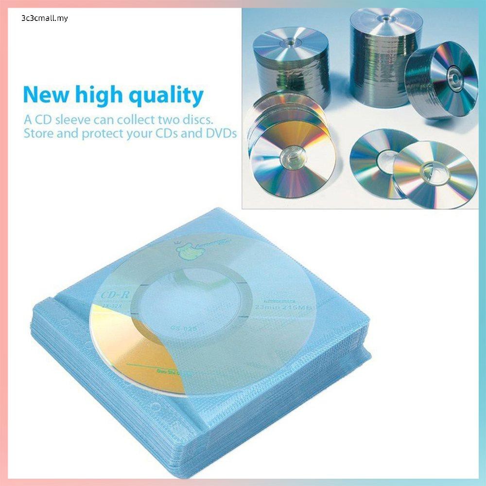 Set 100 Túi Đựng Đĩa Cd Dvd Hai Mặt Giá Đỡ | BigBuy360 - bigbuy360.vn