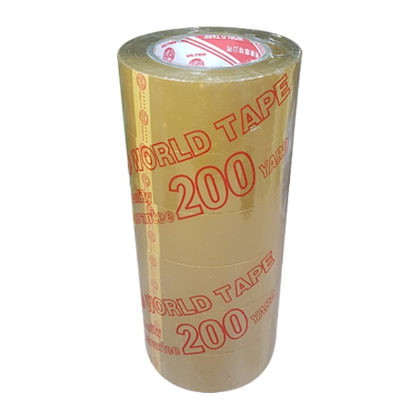 Băng Keo Trong 200 Yard gói hàng  mua 1 Cây 6 Cuộn Nặng 1.6Kg bấm X6