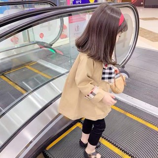 Áo khoác cổ nơ cho bé gái