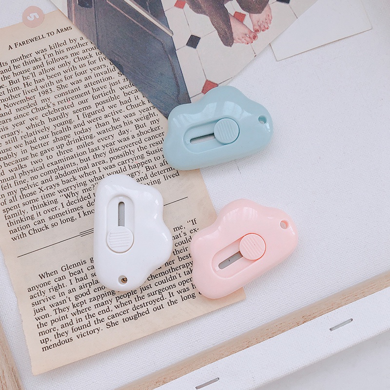 Dao cắt giấy cầm tay hình đám mây dễ thương