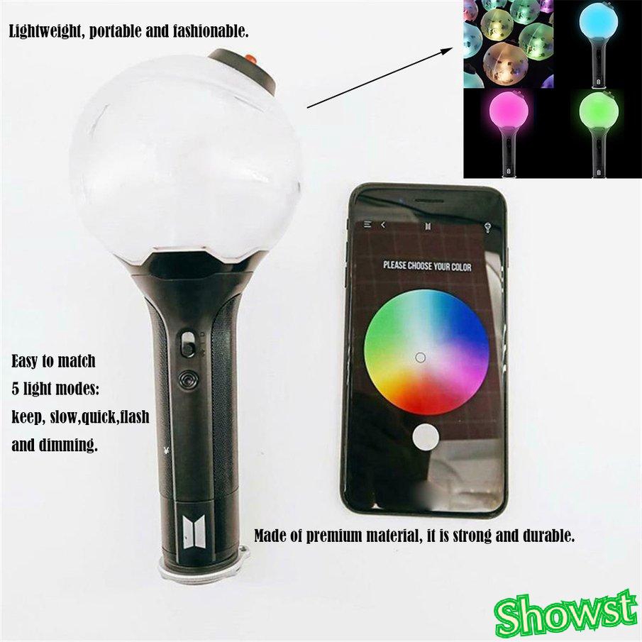 KPOP BTS ARMY Bomb Light Stick Version Two Bangtan Boys Concert Light-up Lamp
