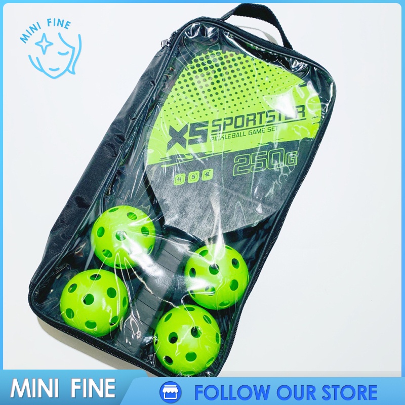 Bộ 2 Vợt Bóng Pickleball Và 4 Quả Bóng