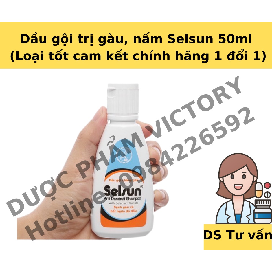 Dầu Gội Chống Gàu Và Ngứa Selsun 1% Selenium Sulfide Anti-Dandruff Shampoo 50ml