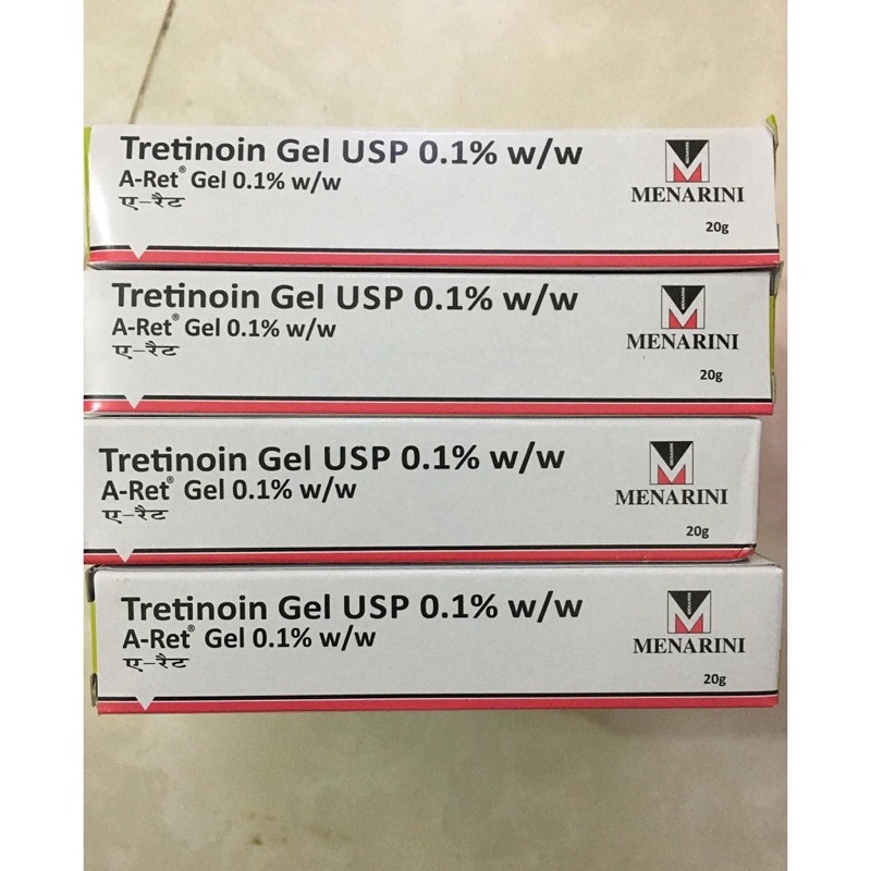 Gel dưỡng giảm mụn, chống lão hóa da Tretinoin Aret Ấn Độ 20g