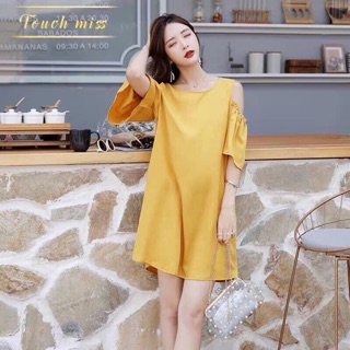 Đầm khoét vai